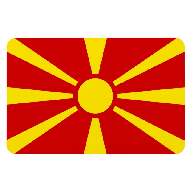 Ímã Macedônia do Norte (Horizontal)