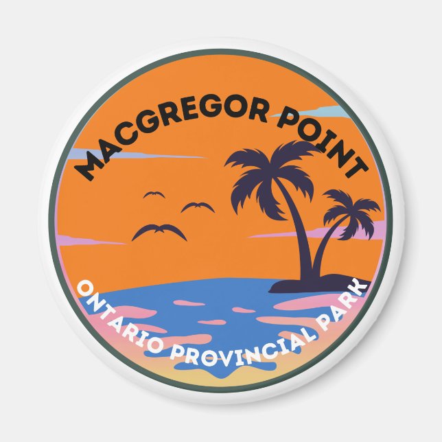 Imã Macgregor Point Ontario Provincial Park Magnet (Frente)