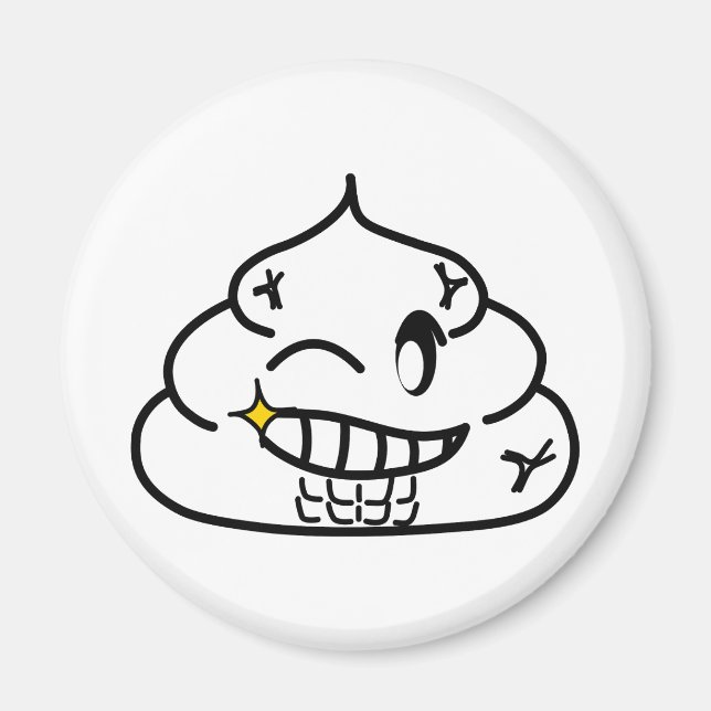 Imã Macho Poop - Brootsch, PooPoo (Frente)