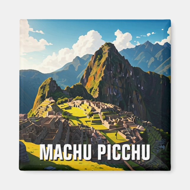 Imã Machu Picchu Peru Viagem Souvenir (Frente)