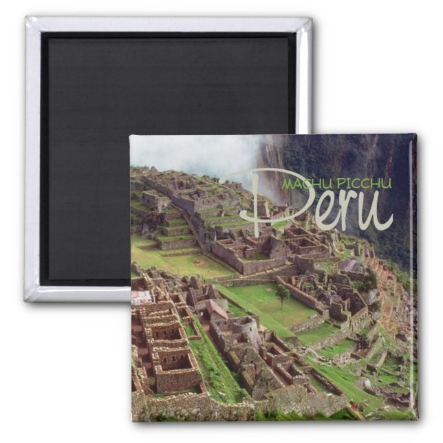 Imã MACHU PICCHU Peru Viagem Souvenir Magnet (Frente)