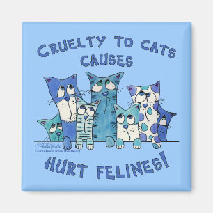 Imã Machucar Felines Crueldade com Gatos