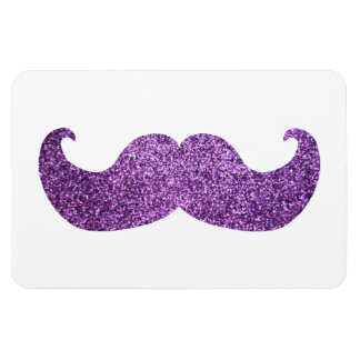 Ímã Maciço roxo (Faux Glitter Graphic)