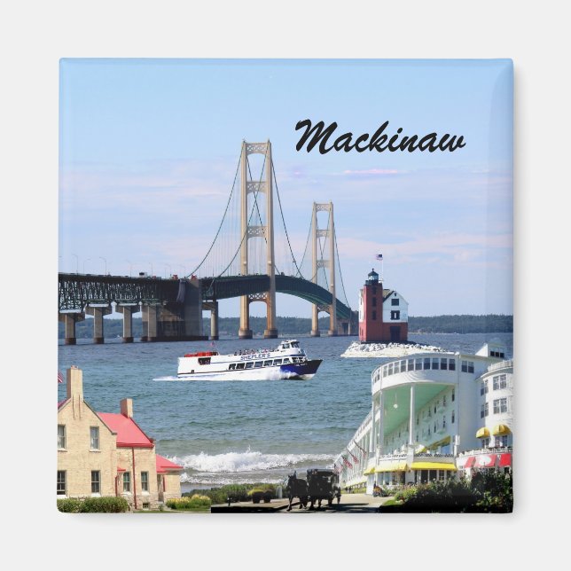 Imã Mackinaw City Magnet (Frente)