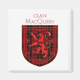 Imã MacQueen Tartan Scottish Xadrez Lion Rampant