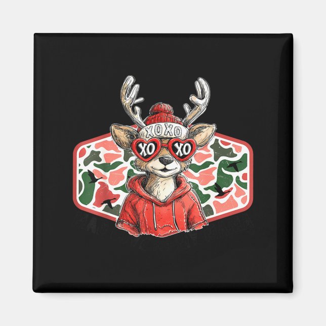 Imã Mad Retro Love For My Mama Deer Hunting Boys Valen (Frente)