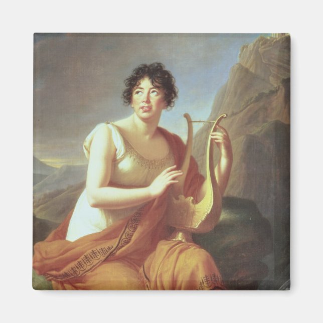 Imã Madame de Stael como Corinne, 1809 (Frente)