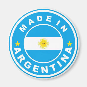 Imã made in argentina country flag label