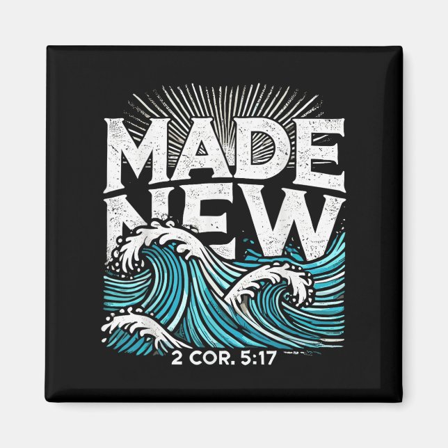 Imã Made New Baptized Baptism  (Frente)