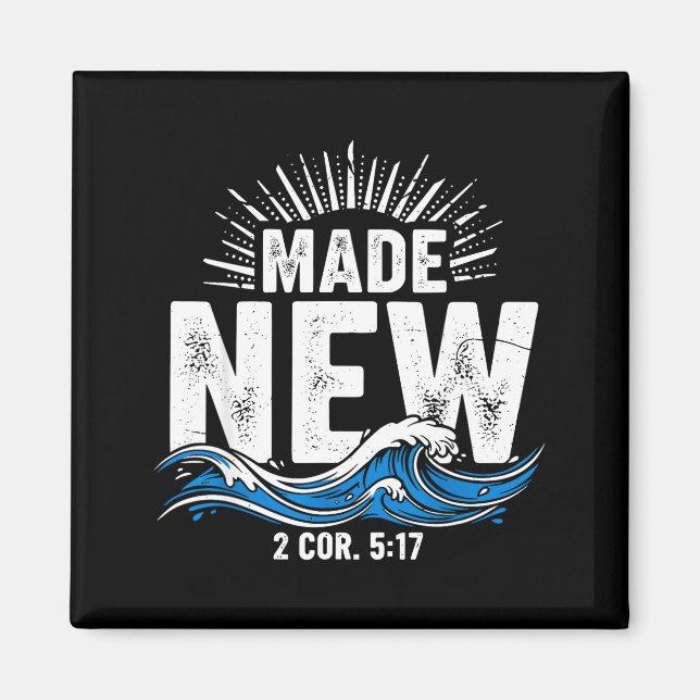 Imã Made New Baptized Baptism  (Frente)