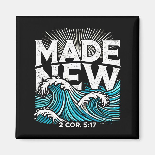 Imã Made New Baptized Baptism  (Frente)