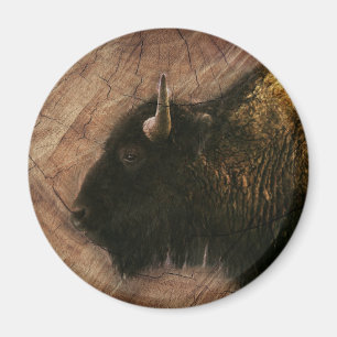 Imã Madeira Bison Buffalo