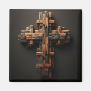 Imã Madeira Cross Magnet