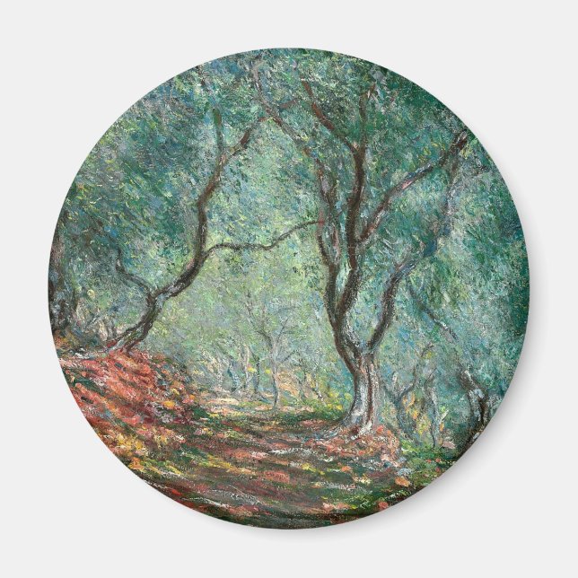 Imã Madeira de oliveira nos Jardins Moreno (por Monet) (Frente)