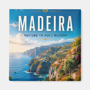 Imã 🌸 Madeira Portugal Falésia Costeira Decoração de