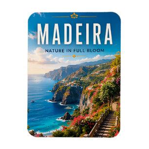 Ímã 🌸 Madeira Portugal Falésia Costeira Decoração de