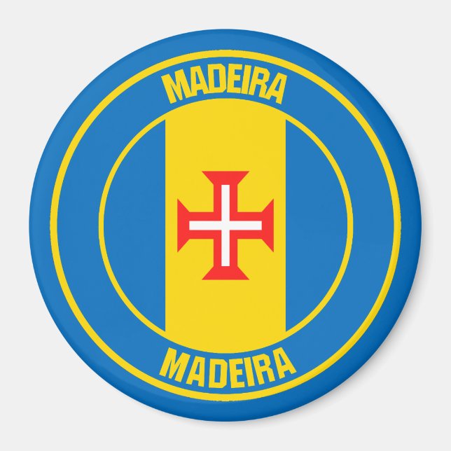 Imã Madeira Round Emblem (Frente)