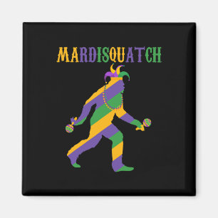Imã Madi Mardi Gras Bigfoot Mardi Gras Clothes Men Mar