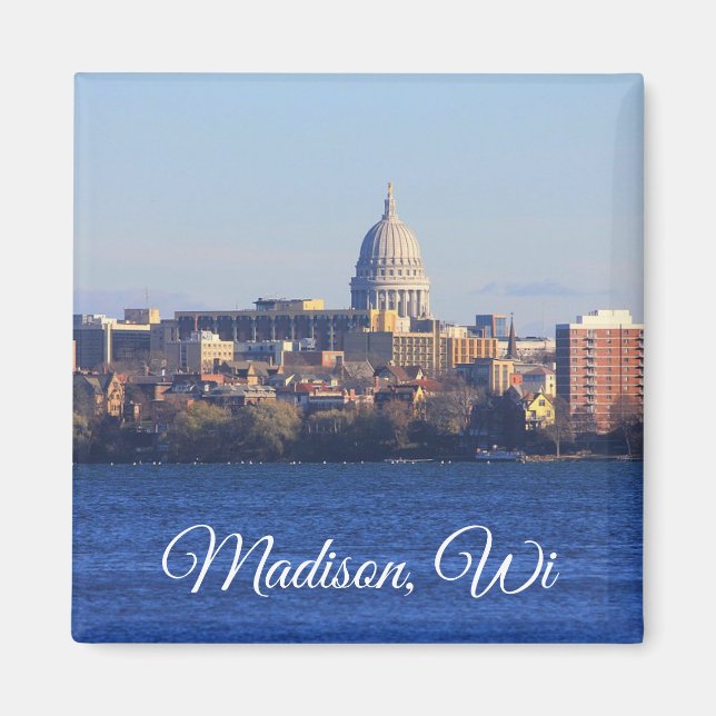 Imã Madison, Wisconsin Souvenir Keepsaame (Frente)