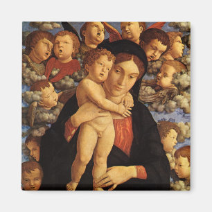 Imã Madona dos Querubins por Andrea Mantegna