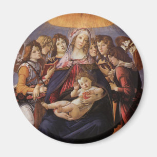 Imã Madona e Menino com Anjos por Sandro Botticelli