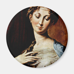 Imã Madonna com o pescoço longo por Parmigianino