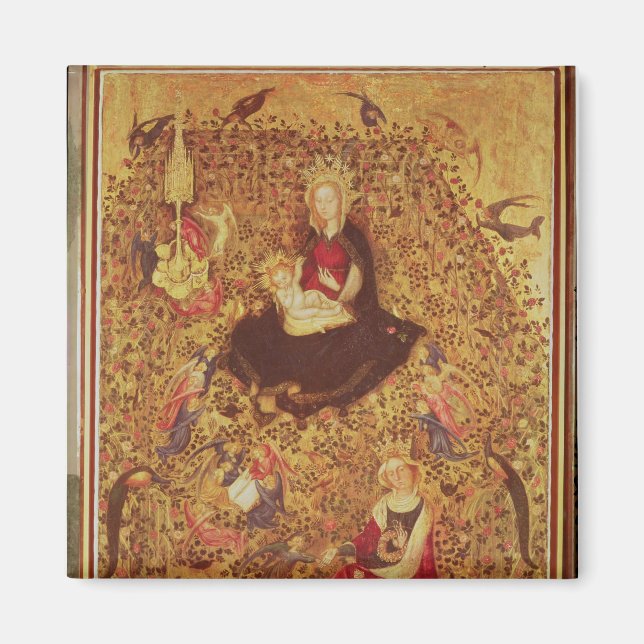 Imã Madonna com um Rosa Bush (Frente)