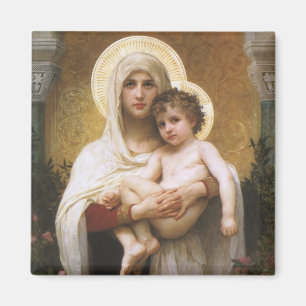 Imã Madonna dos Rosas de Bouguereau