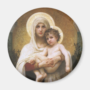 Imã Madonna dos Rosas de Bouguereau