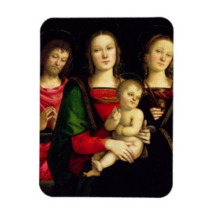 Ímã Madonna e a criança com St John o baptista