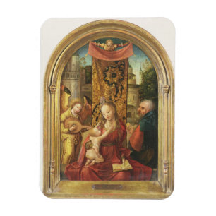 Ímã Madonna e a criança Enthroned