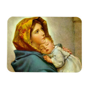 Ímã Madonna e Baby O amor de mãe é para sempre