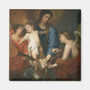 Imã Madonna e Child com anjos