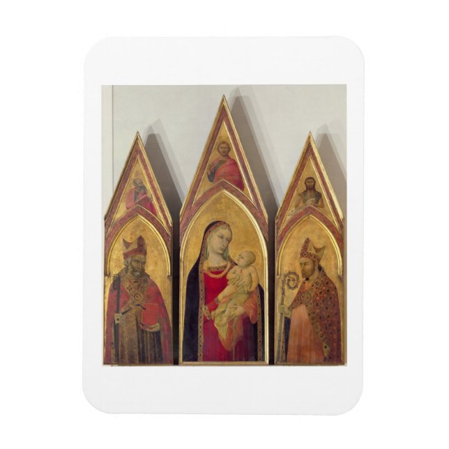 Ímã Madonna e Child com SS. Nicholas e Proculus, (Vertical)