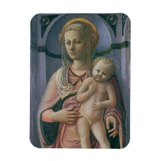 Ímã Madonna e Child (tempera no painel) (Vertical)