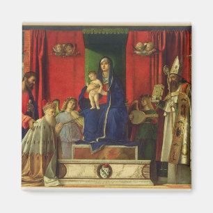 Imã Madonna e criança (Altarpiece de Barbarigo) 1488