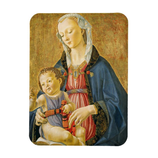 Ímã Madonna e Criança com Dois Doadores, 1525-1530 (Vertical)