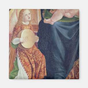 Imã Madonna e criança com músicos do anjo