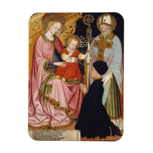 Ímã Madonna e criança com o doador