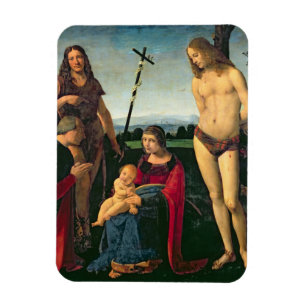 Ímã Madonna e criança com SS. John The Baptist e