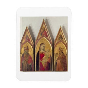 Ímã Madonna e criança com SS. Nicholas e Proculus,