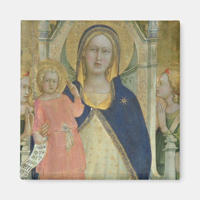 Imã Madonna e Criança entusiasmados com Santos, detalh (Frente)