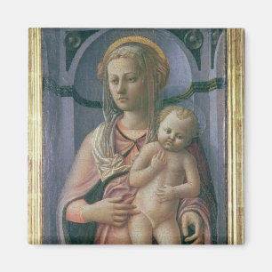 Imã Madonna e criança (tempera no painel)