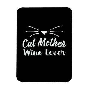Ímã Madre Art Cat Mãe Vinho
