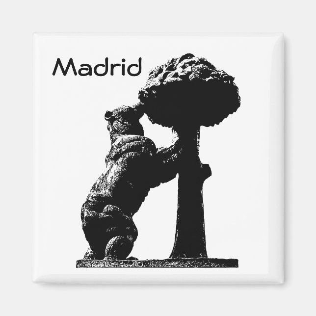 Imã Madrid, Espanha Magnet (Frente)