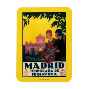 Ímã Madrid no poster do promocional do viagem da