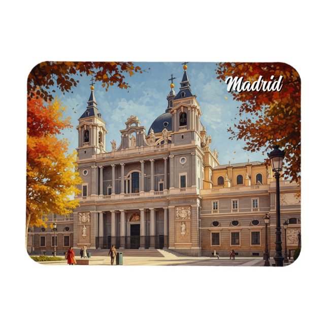Ímã Madrid Spain Almudena Travel (Horizontal)