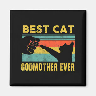 Imã Madrinha de gato vintage gatos feliz dia das mães