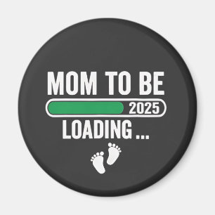Imã Mãe a caminho carregando 2025 Gravidez Mãe Ano Nov