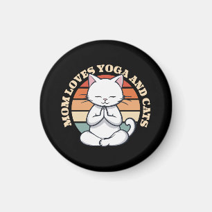 Imã Mãe Ama Gatos e Yoga